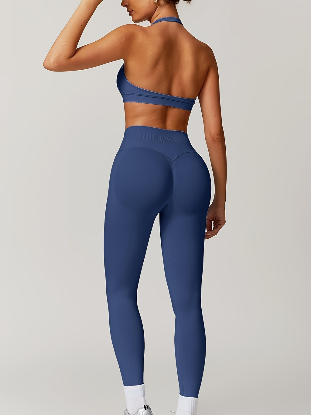 Women's Yoga Workout Set  Supportive Sports Bra  High-Waist Leggings