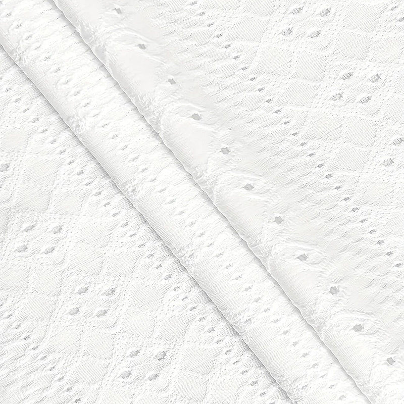 Women Eyelet Long Sleeve Tops Shirts Dressy Casual Crew Neck Ruffle Hem Blouses