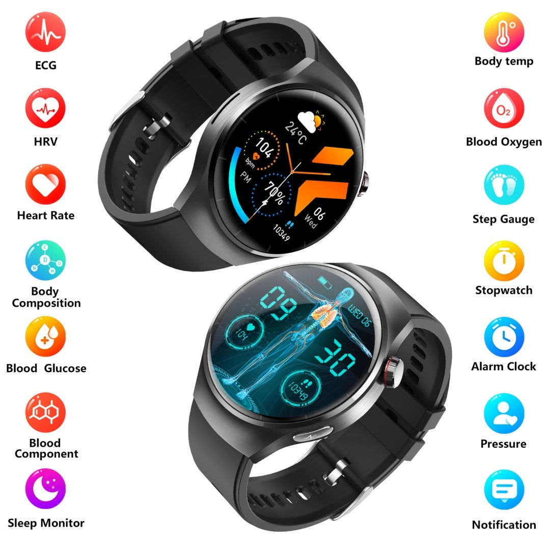 2025 New 1.55-inch Disc Smart Watch Health Tracker Health Manager