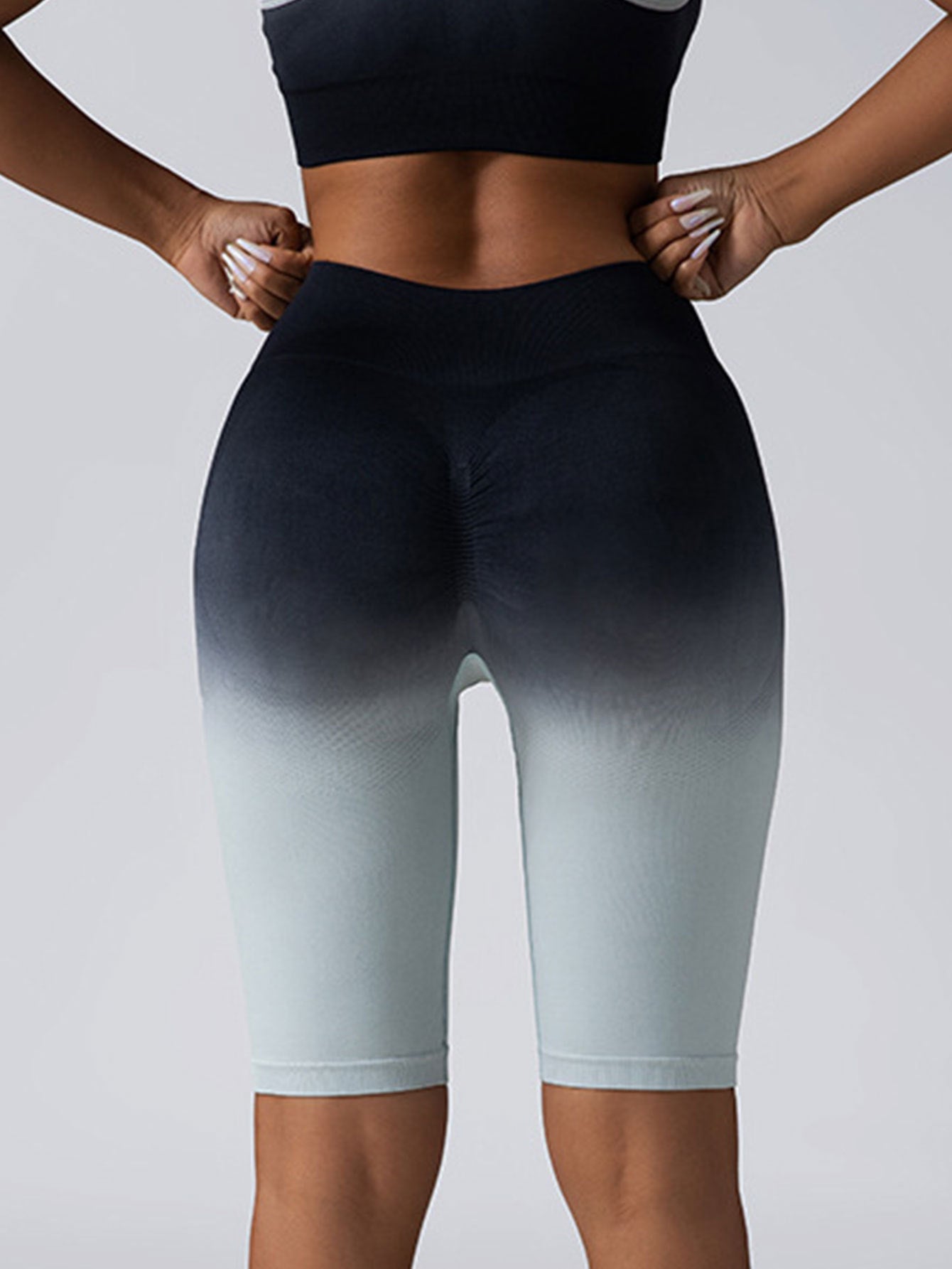 3 Pack Women Workout Shorts Scrunch Shorts Seamless High Waisted Contour Gym Yoga Biker Shorts