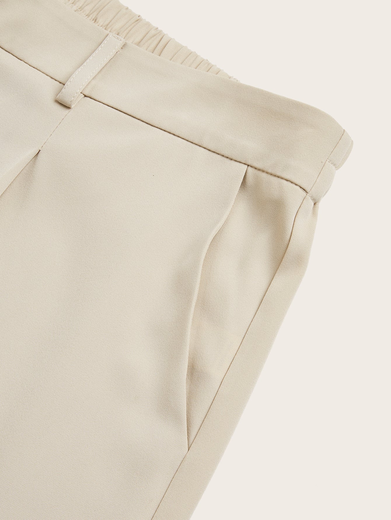 Women's Plus Size High Waist Straight Leg Trousers - Elegant, Polyester, Machine Washable, Casual Suit Pants For Women