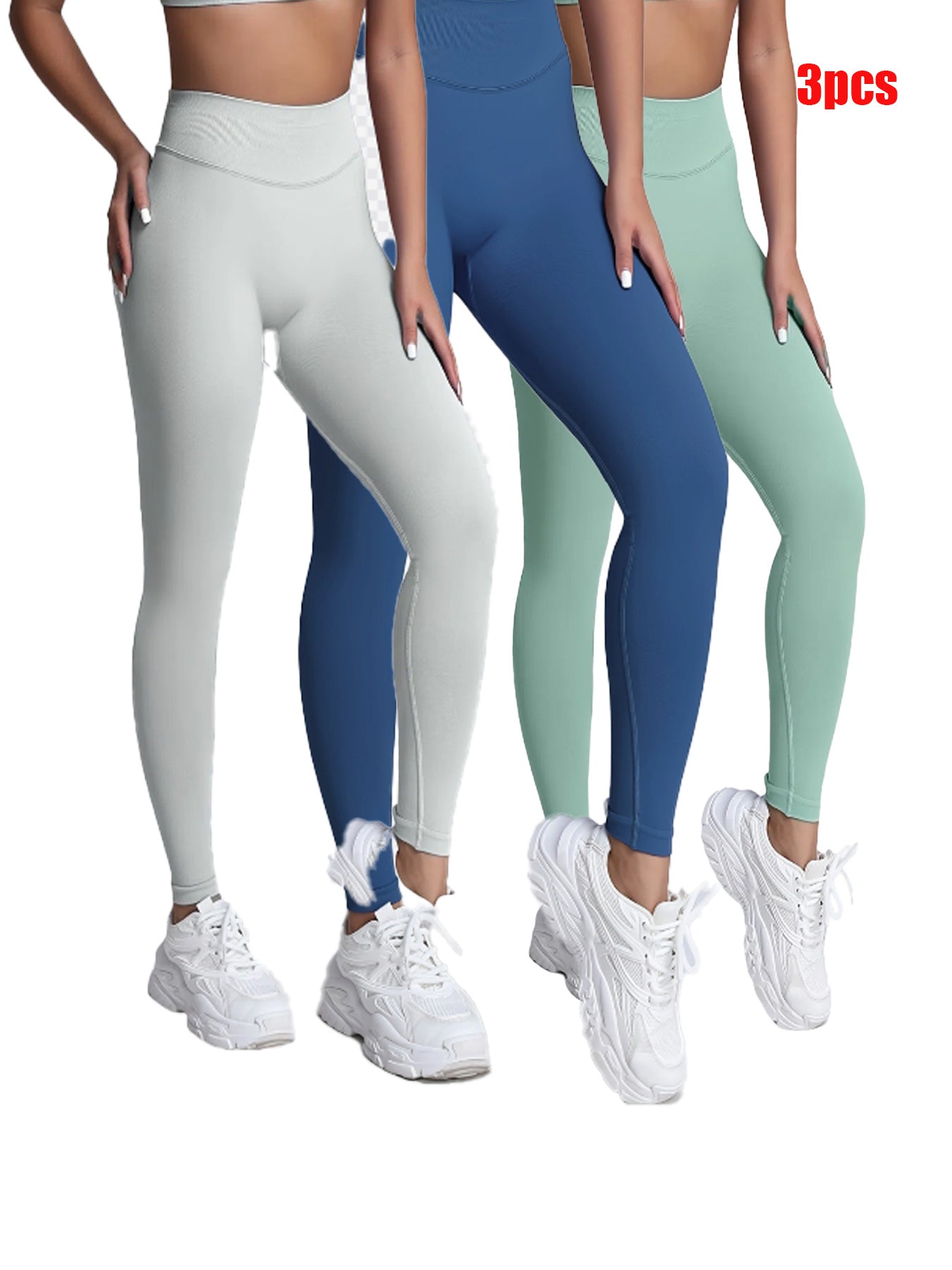 3pcs-Workout Leggings   Must-Have For Sports  Fitness