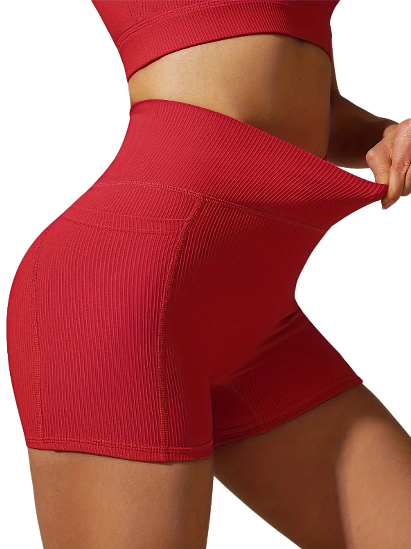 2-Pack Yoga Shorts For Women - High Waisted Workout Shorts, Breathable & Stretchy
