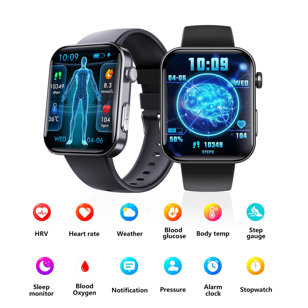 2025 Smart Watch Health Tracker 2.1in Fitness Tracker
