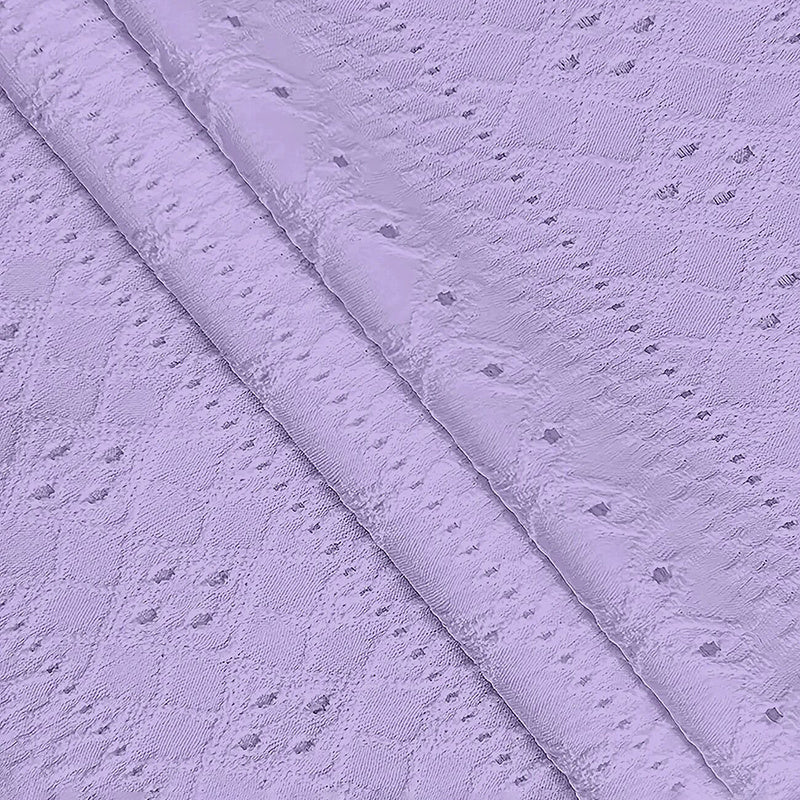 Women Eyelet Long Sleeve Tops Shirts Dressy Casual Crew Neck Ruffle Hem Blouses