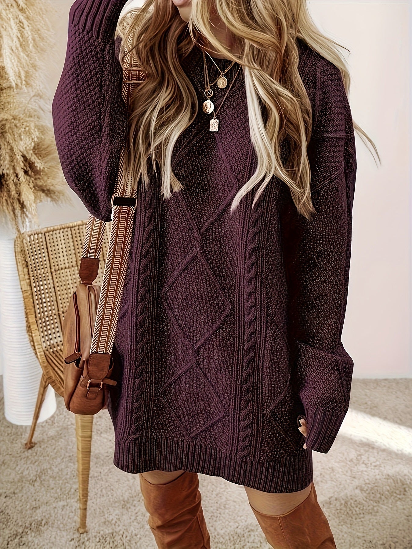 Winter New Loose And Lazy Style Dress Sweater