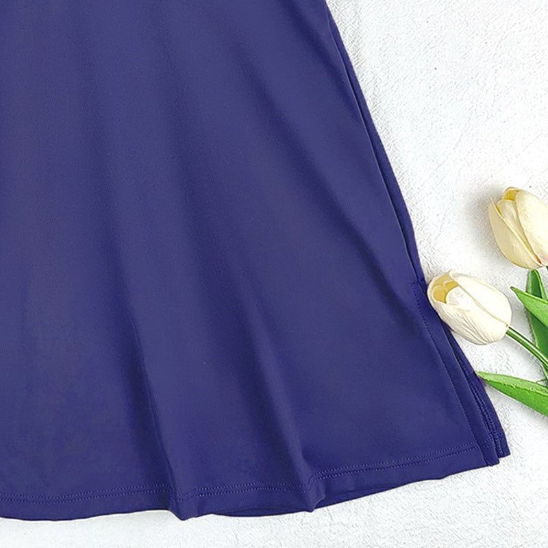 Womens High Neck Tennis Dress Sleeveless Wrap Skirt Built In Shorts Golf Athletic Dress Workout Rompers