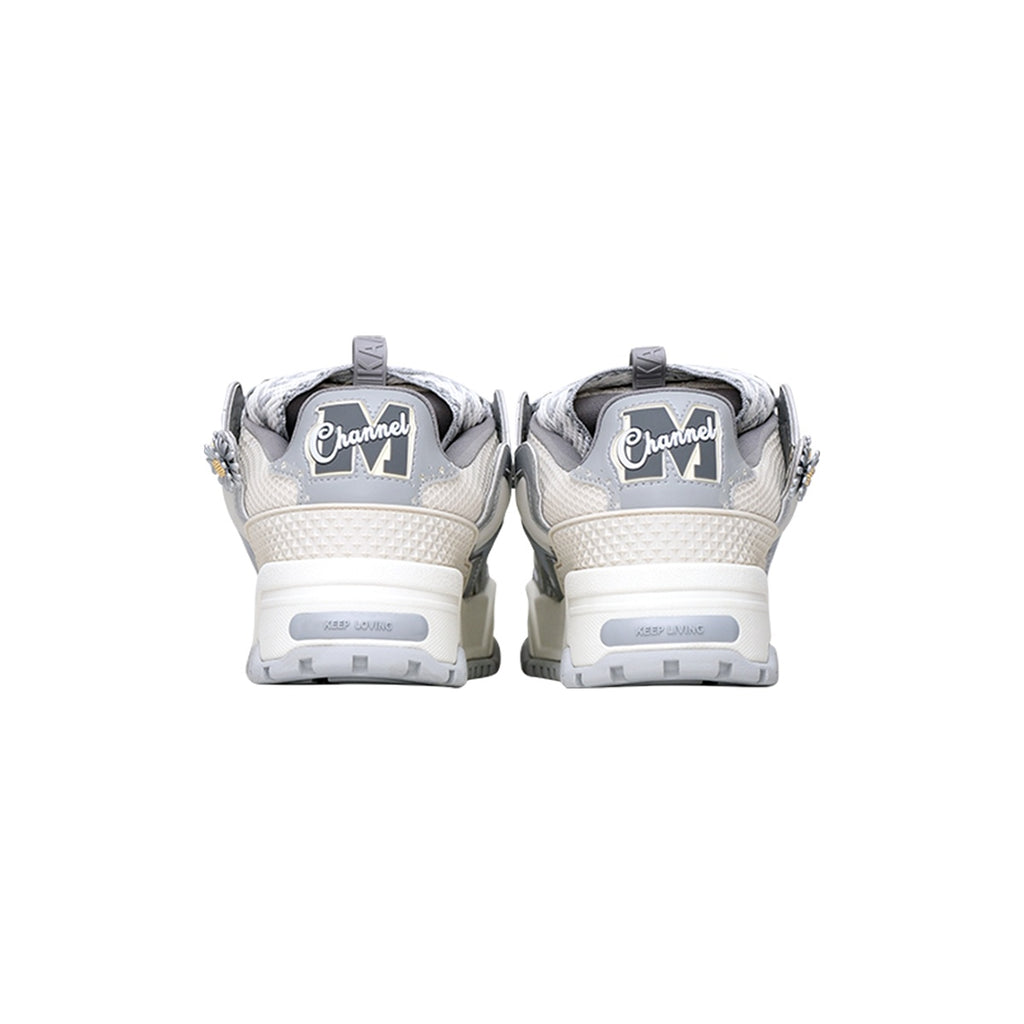 KAALIXTO--Daisy Bread Shoes-Grey - Unisex