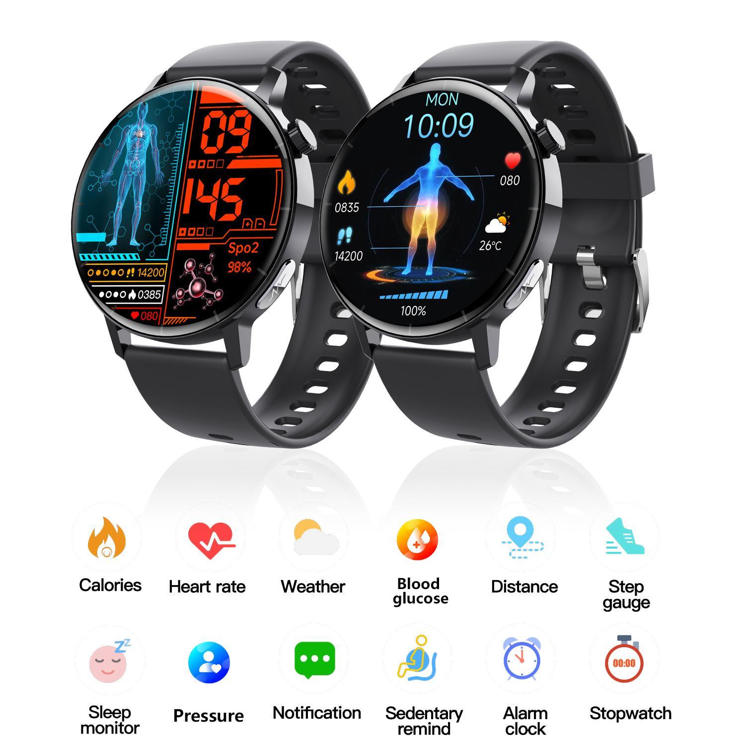1.41-inch Health Smartwatch Fitness Tracker And Heart Rate-blood Oxygen-blood Pressure-sleep Monitor