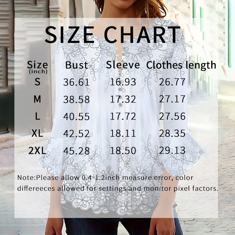 Women's V Neck 3 4 Sleeve T Shirts Button Front Dressy Casual Tees Shirt Tunic Blouses